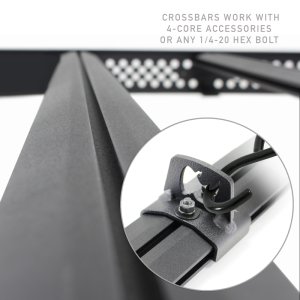 Ram 1500 Roof Rack - Go Rhino - Ceros Low Profile - Textured Black - `19-`23 Ram 1500 Roof Rack - Go Rhino - Ceros Low Profile - Textured Black - `19-`23